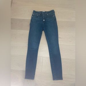 J Crew High 10” High Rise Toothpick Jeans